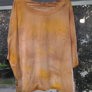 Calvin Klein Performance Women's Cropped Tie-Dyed T-Shirt XL
